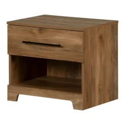 Meubles South Shore 1-Drawer Nightstand - South Shore Natural Mango Wood Clearance