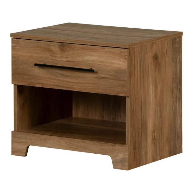 Meubles South Shore 1-Drawer Nightstand - South Shore Natural Mango Wood Clearance