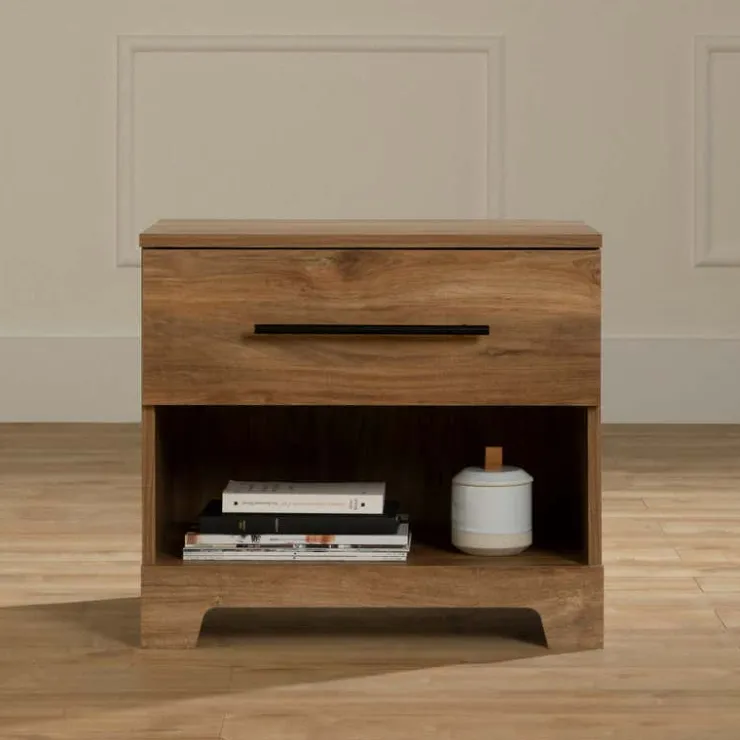 Meubles South Shore 1-Drawer Nightstand - South Shore Natural Mango Wood Clearance