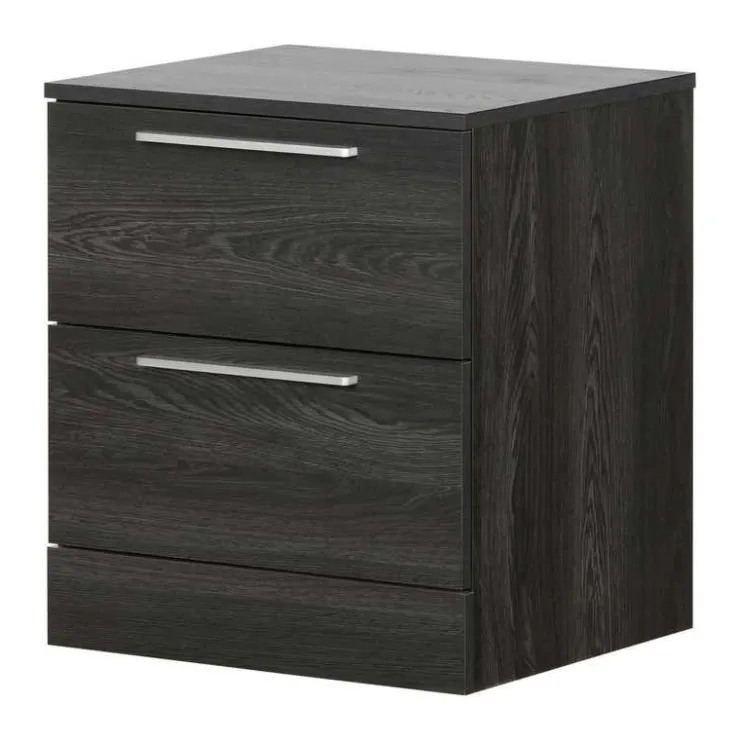 Meubles South Shore 2-Drawer Nightstand - South Shore GRAY OAK New
