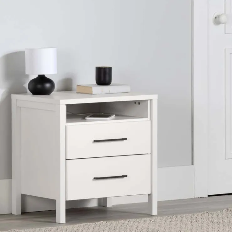 Meubles South Shore 2-Drawer Nightstand - South Shore Pure White Discount