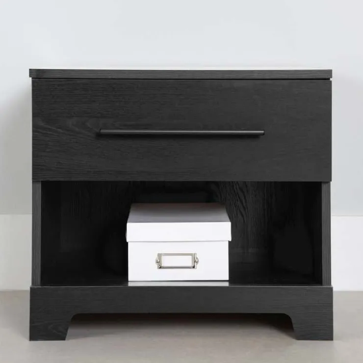 Meubles South Shore 1-Drawer Nightstand - South Shore Black Oak Sale