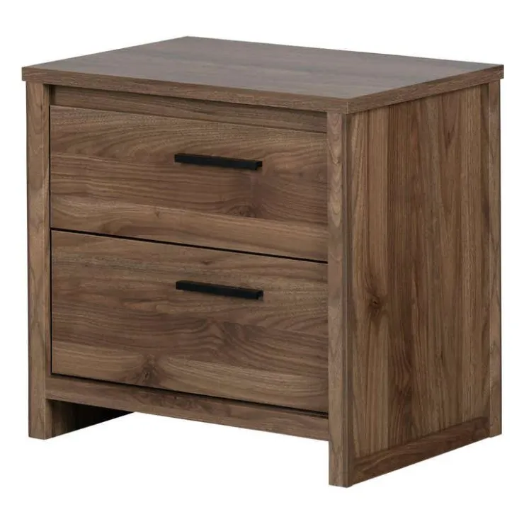 Meubles South Shore 2-Drawer Nightstand - South Shore NATURAL WALNUT Online