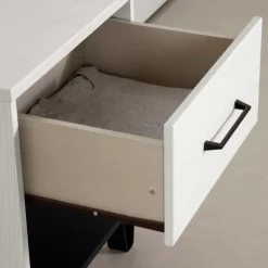 Meubles South Shore 1-Drawer Nightstand - South Shore White Pine and Black Matte Discount
