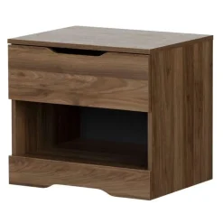 Meubles South Shore 1-Drawer Nightstand - South Shore NATURAL WALNUT Best