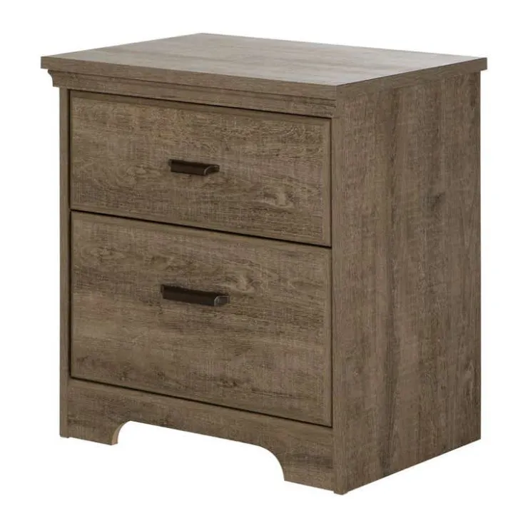 Meubles South Shore 2-Drawer Nightstand - South Shore WEATHERED OAK Discount