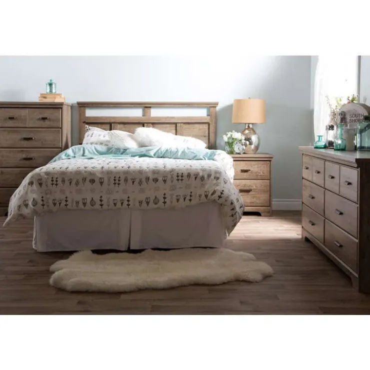 Meubles South Shore 2-Drawer Nightstand - South Shore WEATHERED OAK Discount