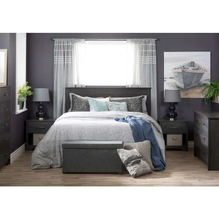 Meubles South Shore 1-Drawer Nightstand - South Shore GRAY OAK Hot