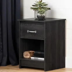Meubles South Shore 1-Drawer Nightstand - South Shore Gray Oak Clearance