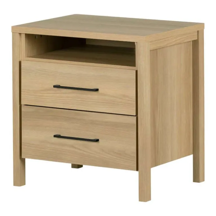 Meubles South Shore 2-Drawer Nightstand - South Shore Natural Ash Outlet