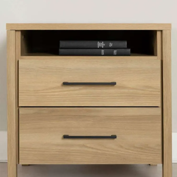 Meubles South Shore 2-Drawer Nightstand - South Shore Natural Ash Outlet