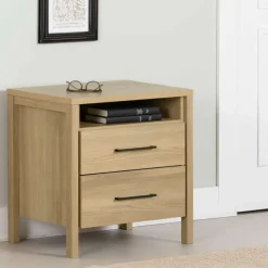 Meubles South Shore 2-Drawer Nightstand - South Shore Natural Ash Outlet