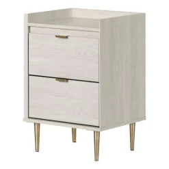Meubles South Shore 2-Drawer Nightstand - South Shore Winter Oak Clearance