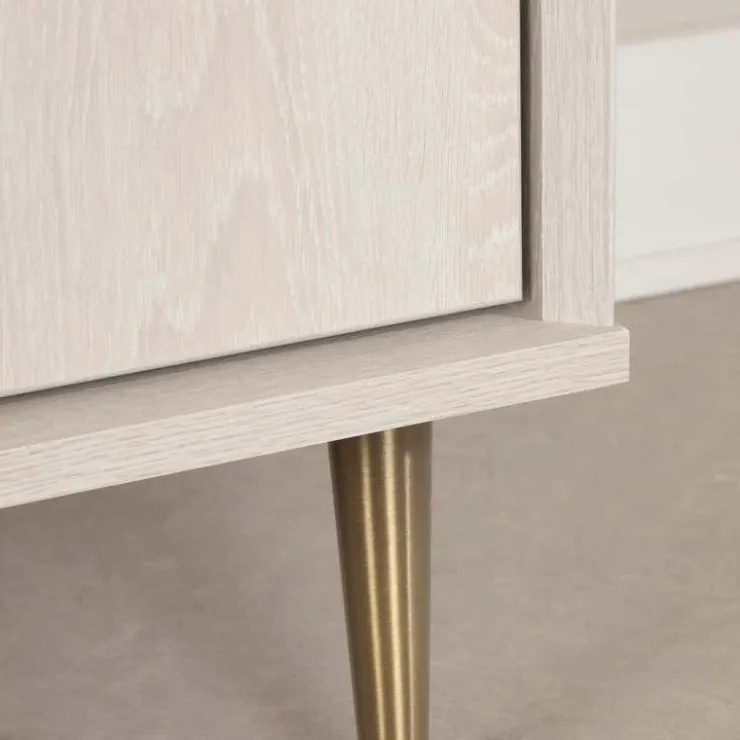 Meubles South Shore 2-Drawer Nightstand - South Shore Winter Oak Clearance