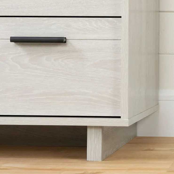 Meubles South Shore 2-Drawer Nightstand - South Shore WINTER OAK Clearance