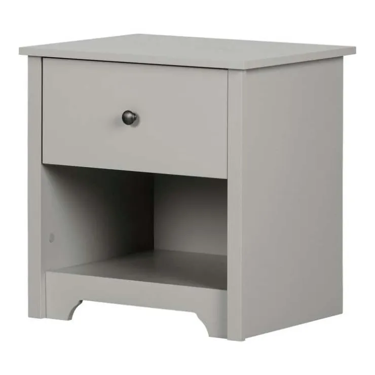Meubles South Shore 1-Drawer Nightstand - South Shore SOFT GRAY Sale