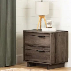 Meubles South Shore 2-Drawer Nightstand - South Shore FALL OAK Hot