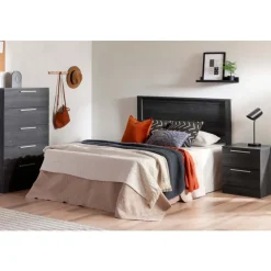 Meubles South Shore 2-Drawer Nightstand with Charging Outlet - South Shore Gray Oak Discount