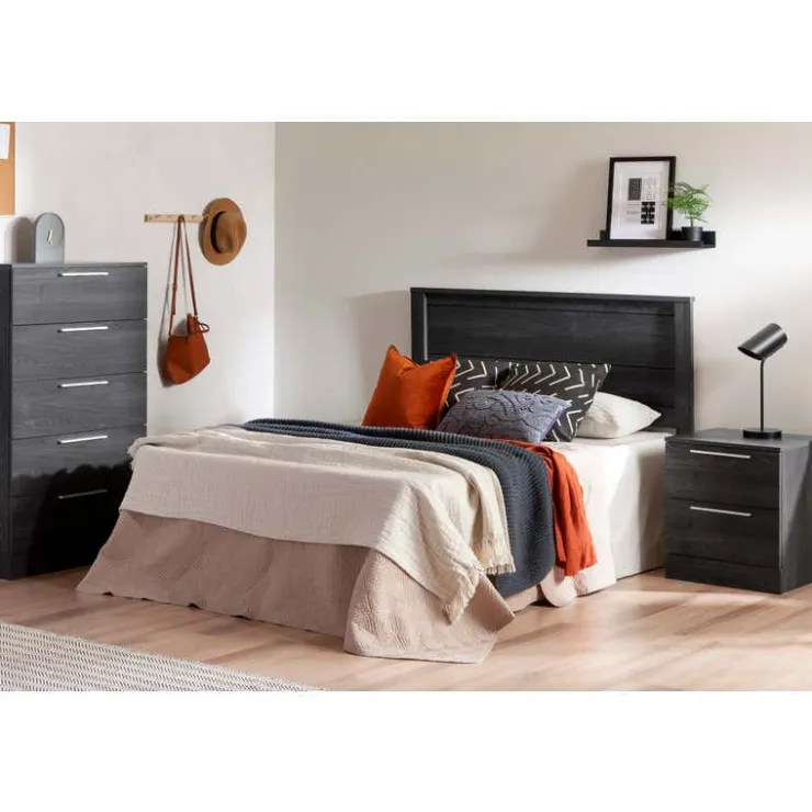 Meubles South Shore 2-Drawer Nightstand with Charging Outlet - South Shore Gray Oak Discount