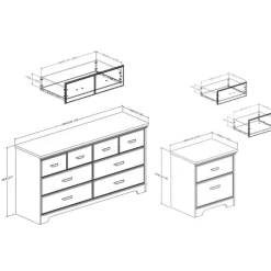 Meubles South Shore Dresser and Nightstand Set - South Shore Outlet