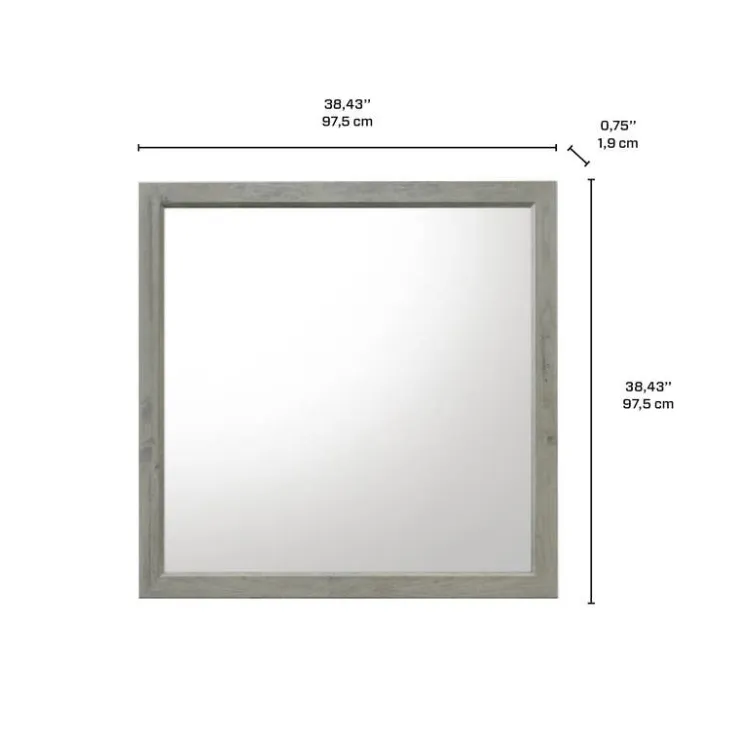 Dresser Mirror Grey