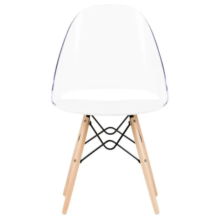 Meubles South Shore Eiffel Style Office Chair - South Shore CLEAR AND WHITE Clearance