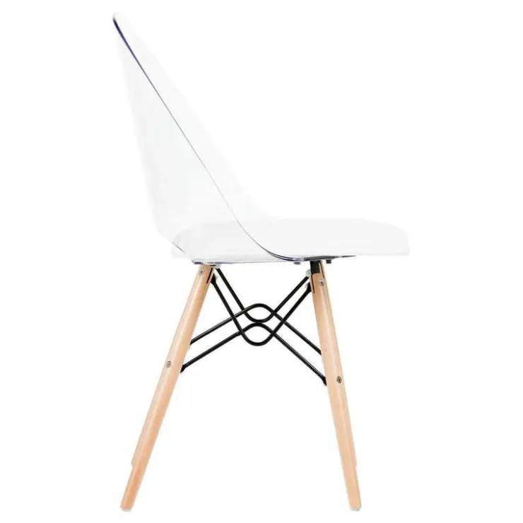 Meubles South Shore Eiffel Style Office Chair - South Shore CLEAR AND WHITE Clearance