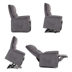 Electric reclining lift-up chair Grey New