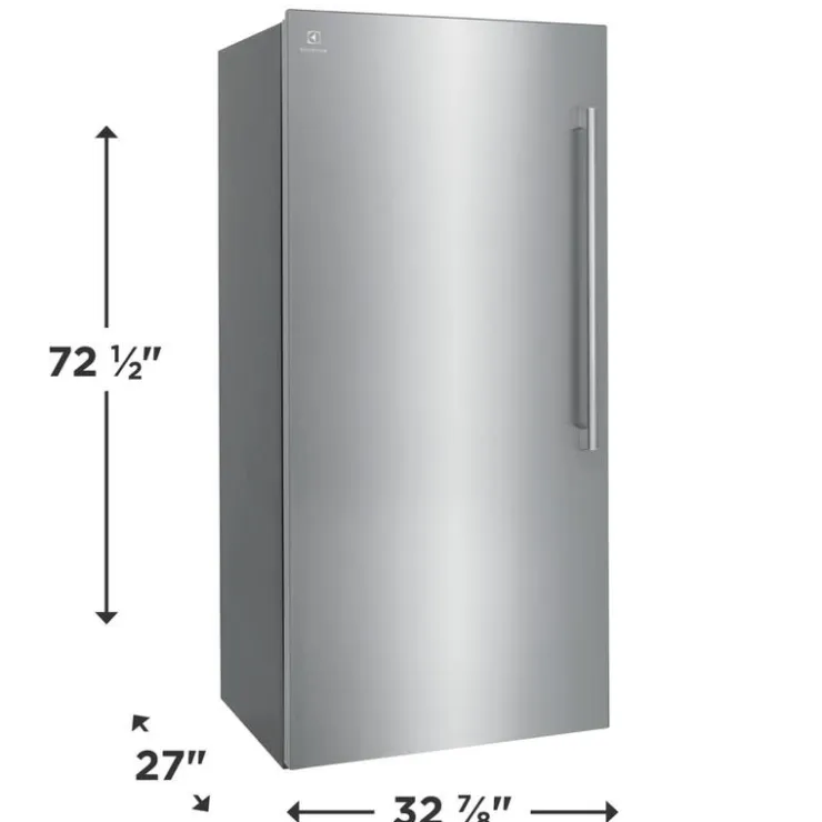 Electrolux 19 Cu Ft 33 In Freezer , Vertical, 33" - EI33AF80WS Stainless Discount