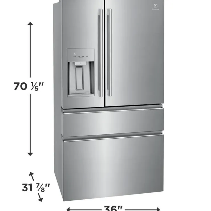 Electrolux 21,8 Cu ft 36 In Refrigerator Bottom Freezer, French door - ERMC2295AS Stainless