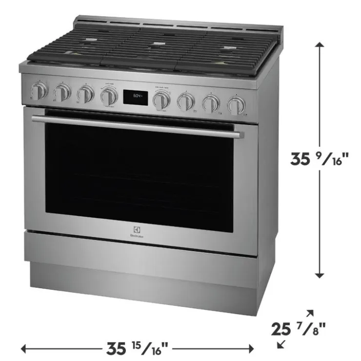 Electrolux Range 36" Electric Gas - ECFG3668AS Stainless