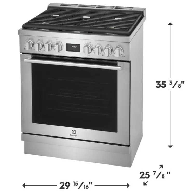 Electrolux Range 30" Electric Gas - ECFG3068AS Stainless New