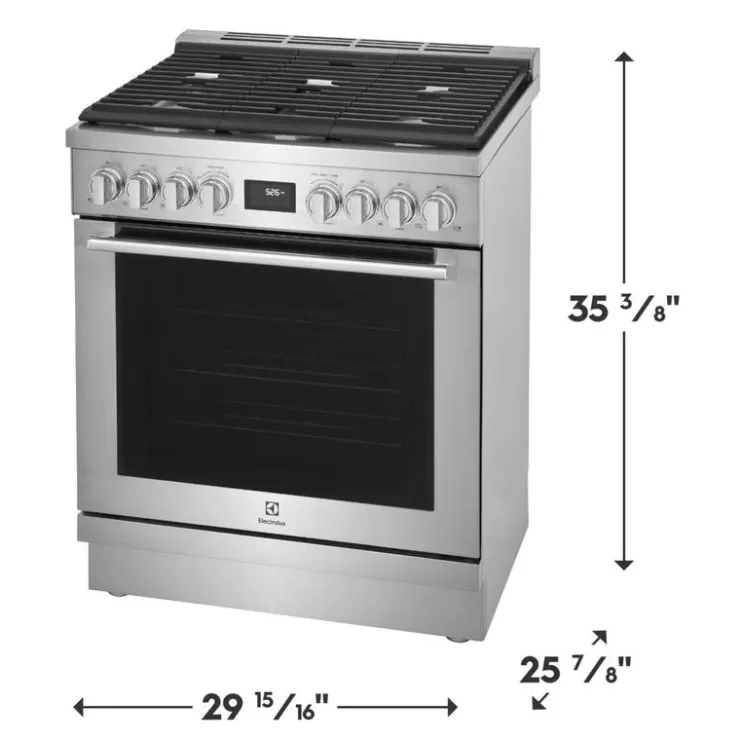 Electrolux Range 30" Electric Gas - ECFD3068AS Stainless Clearance