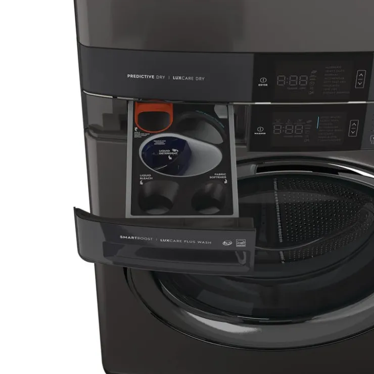 Electrolux Spacemaker Laundry Tower, , 27", Front-Load - ELTE760CAT Black Stainless Hot