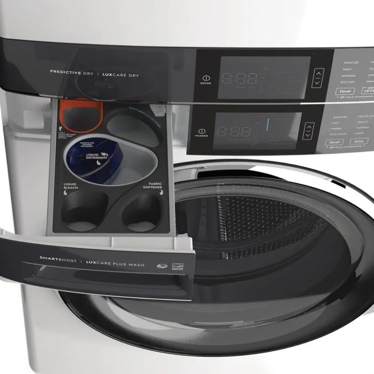 Electrolux Spacemaker Laundry Tower, , 27", Front-Load - ELTE760CAW White Clearance