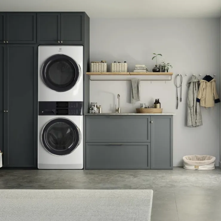 Electrolux Spacemaker Laundry Tower, , 27", Front-Load - ELTE760CAW White Clearance