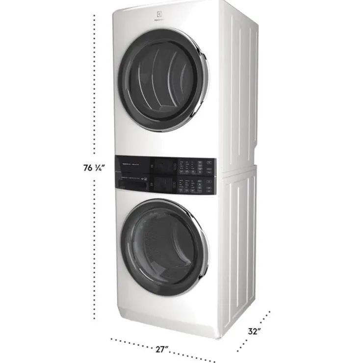 Electrolux Spacemaker Laundry Tower, , 27", Front-Load - ELTE760CAW White Clearance