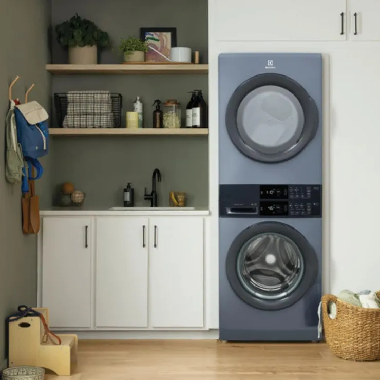 Electrolux Spacemaker Laundry Tower, , 27", Front-Load - ELTE730CAD Denim Blue Online