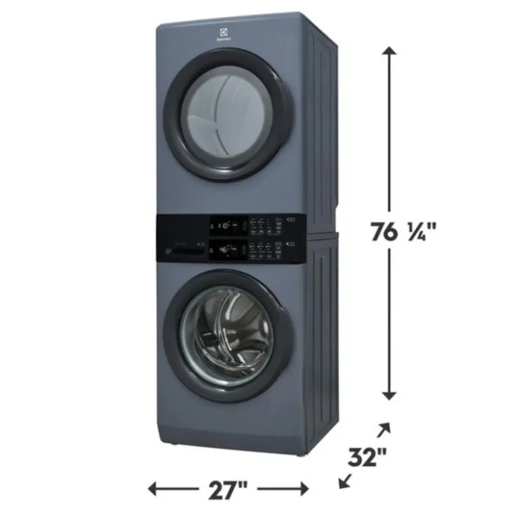 Electrolux Spacemaker Laundry Tower, , 27", Front-Load - ELTE730CAD Denim Blue Online