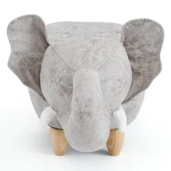 Elephant-Shaped Kids Pouf – 29.5