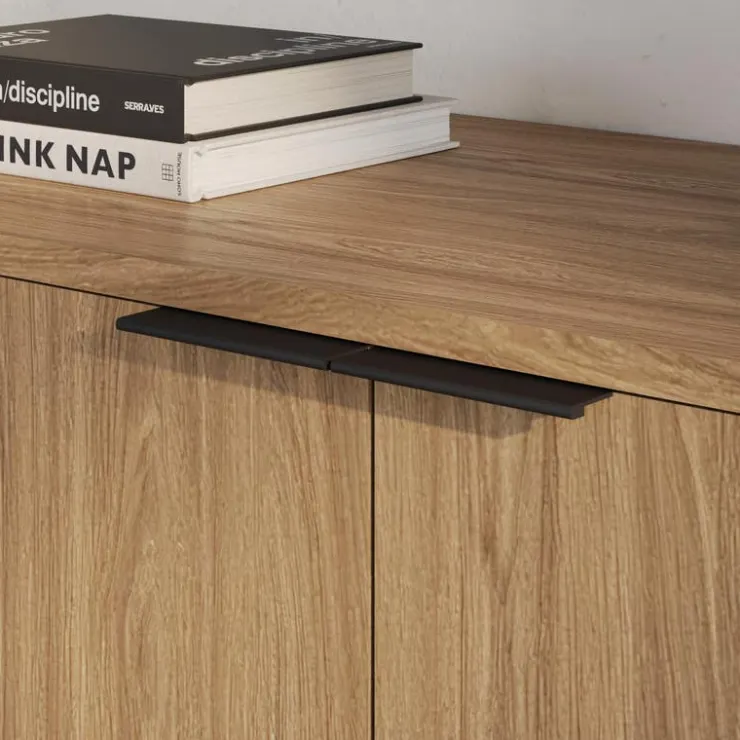 Nexera Entry Cabinet Walnut Discount