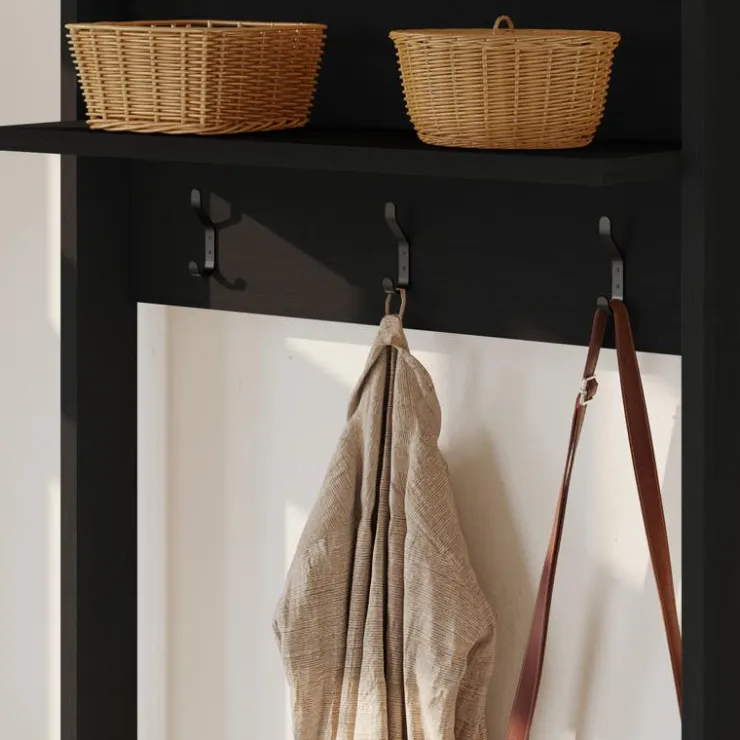 Nexera Entryway Hall Tree Black karisma Discount