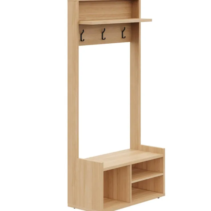 Nexera Entryway Hall Tree Golden maple Hot
