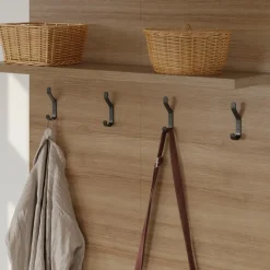 Nexera Entryway Wall-Mounted Coat Rack with Shelf Fashionista