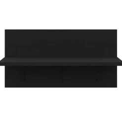 Nexera Entryway Wall-Mounted Coat Rack with Shelf Black karisma Sale