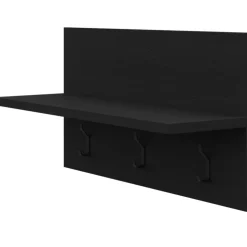 Nexera Entryway Wall-Mounted Coat Rack with Shelf Black karisma Sale