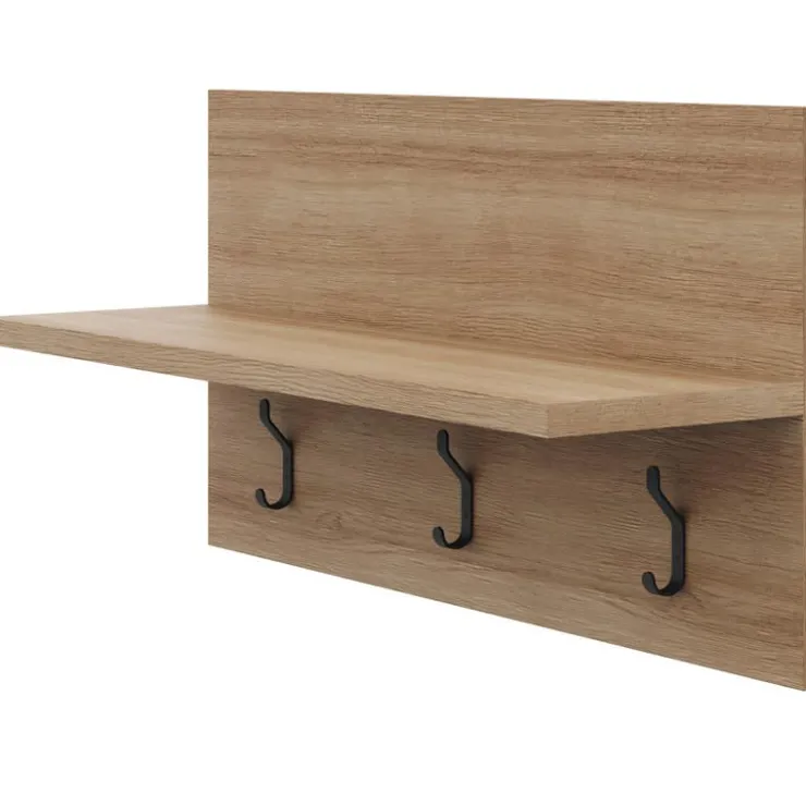Nexera Entryway Wall-Mounted Coat Rack with Shelf Fashionista Hot