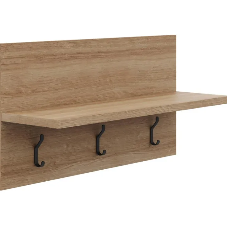 Nexera Entryway Wall-Mounted Coat Rack with Shelf Fashionista Hot