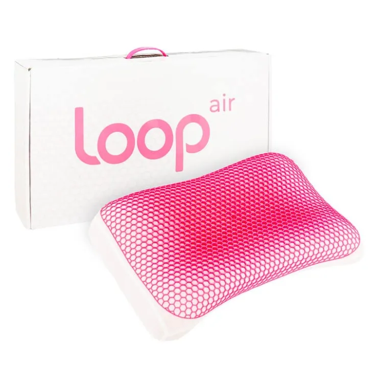 LOOP Ergonomic Memory Foam Pillow Pink Online