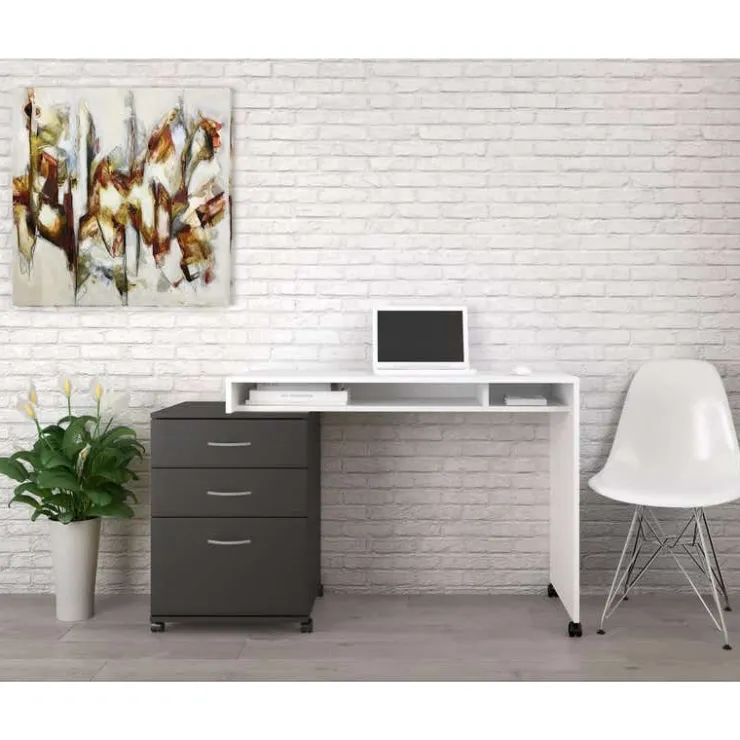 Nexera Essentials Rolling Filing Cabinet, 3-Drawer, - Black Online